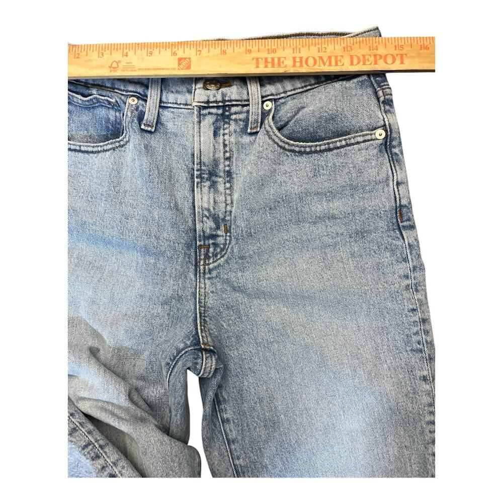 Madewell Perfect Vintage Crop Jeans Women’s 27 High Rise Light Wash Distressed - Picture 7 of 9